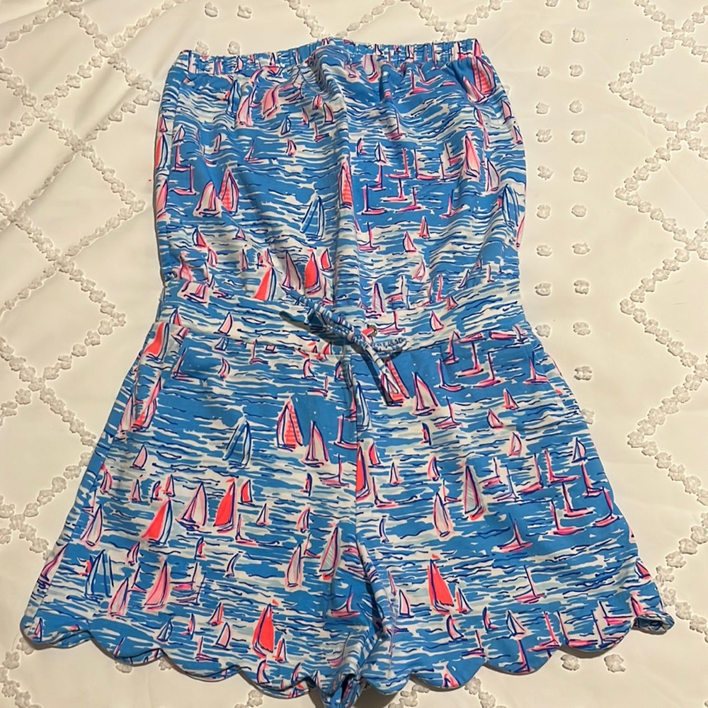 Lilly Pulitzer strapless romper
